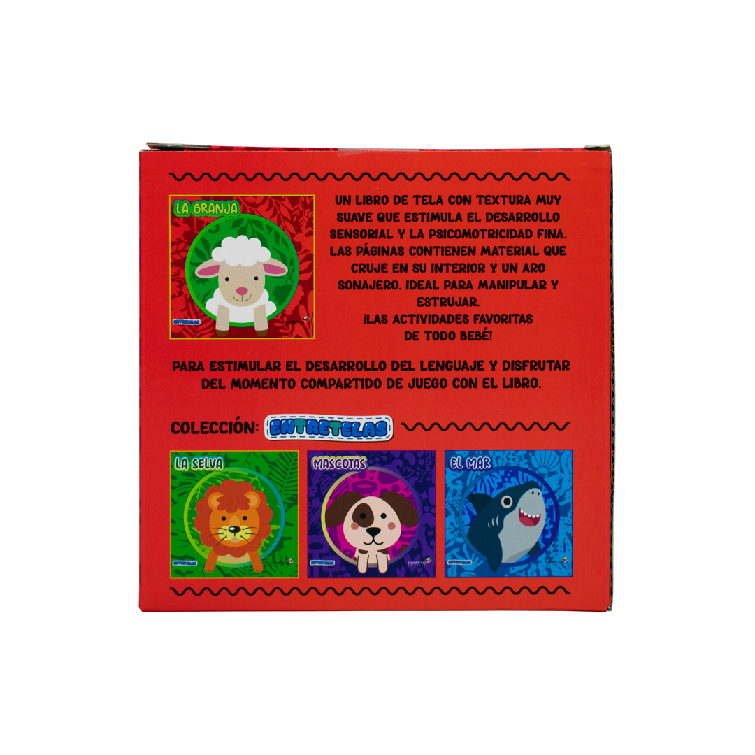 Libro de tela para bebés Entretelas La granja - 9788419643186-3