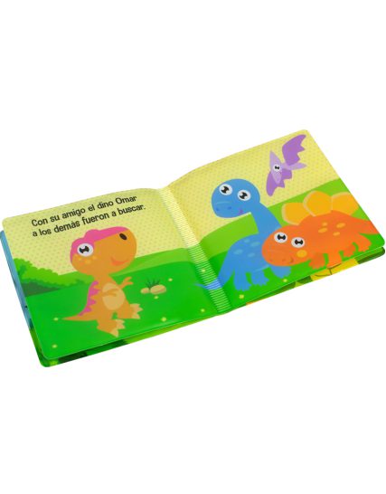 Libro infantil para la hora del baño Al agua con mis amigos Los dinosaurios - 9788419643032-1