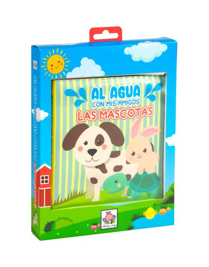 Libro infantil para la hora del baño Al agua con mis amigos Mascotas - 9788419643018