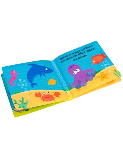 Libro infantil para la hora del baño Al agua con mis amigos del mar - 9788419643001-1