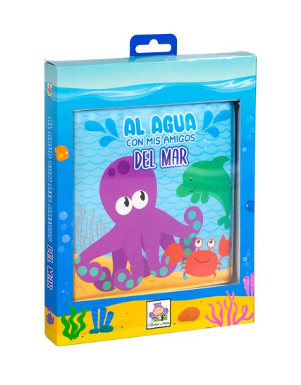 Libro infantil para la hora del baño Al agua con mis amigos del mar - 9788419643001