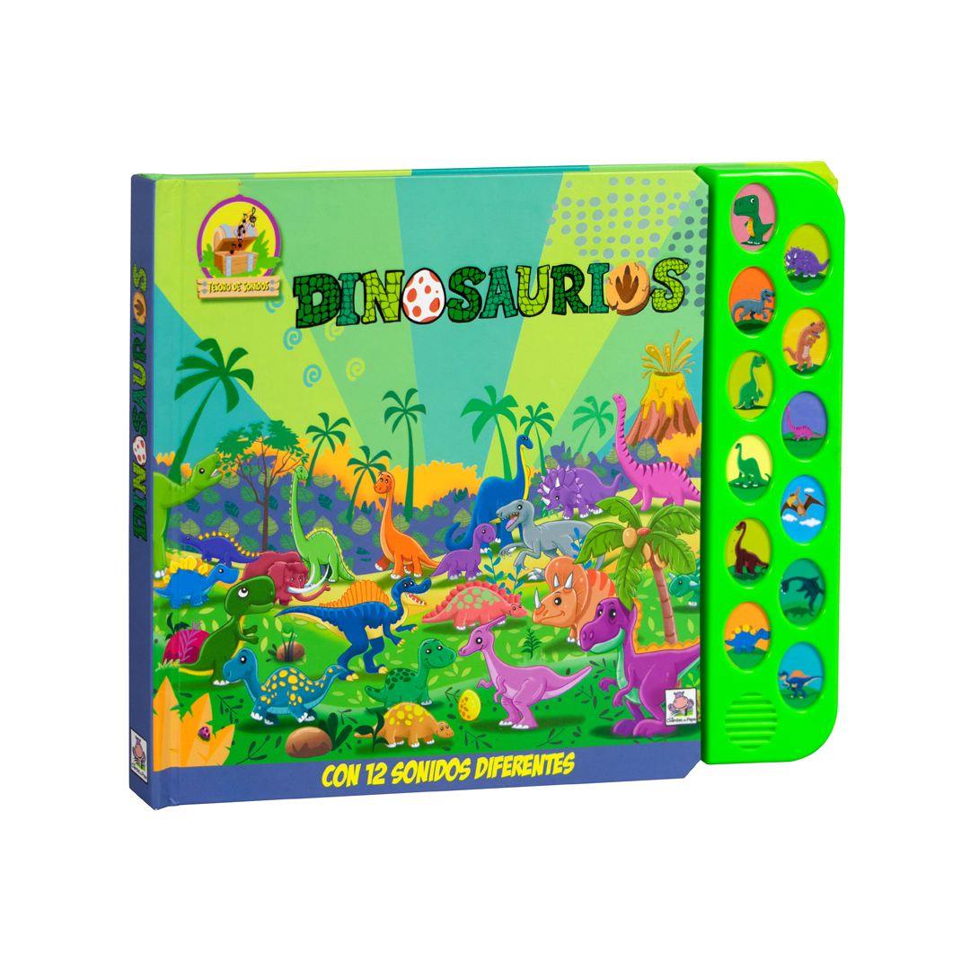 Libro infantil tesoro de sonidos Los dinosaurios - 9788419643155