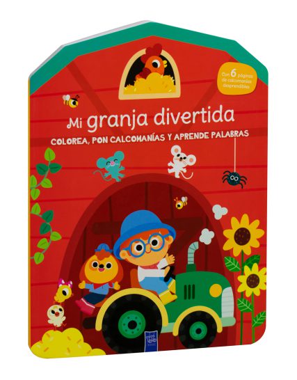Colorea, pon calcomanias y aprende palabras Mi granja divertida - 9789465052885