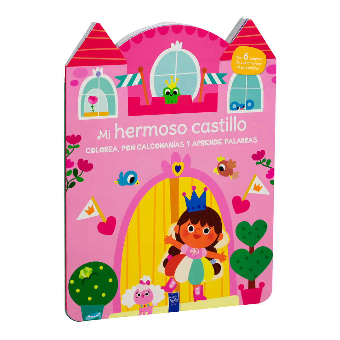 Colorea, pon calcomanias y aprende palabras Mi hermoso castillo - 9789465052908