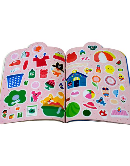 Colorea, pon calcomanias y aprende palabras Mi linda casa de muñecas - 9789465052892-1