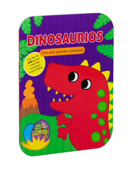 Libro de actividade para aprender coloreando Dinosaurios - 9786075772332
