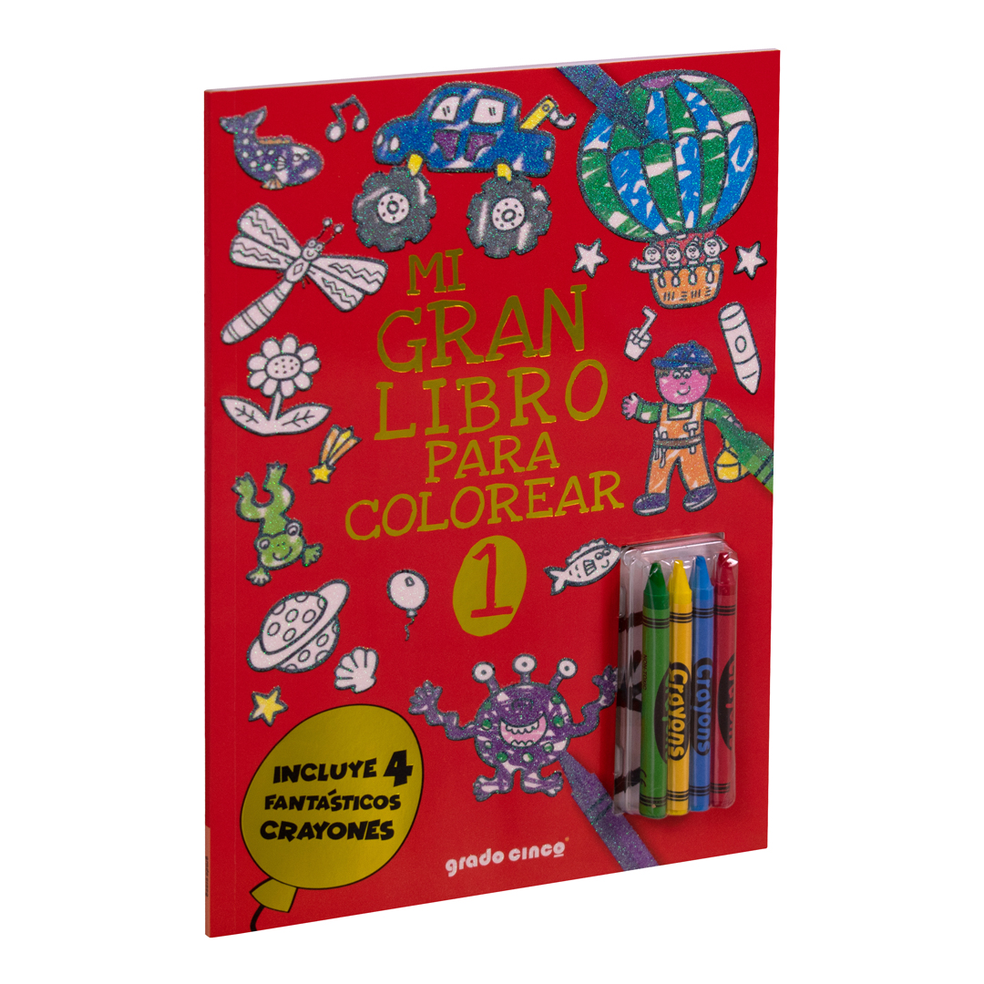 Libro infantil Mi gran libro colorear 1-rojo - 9781786709981