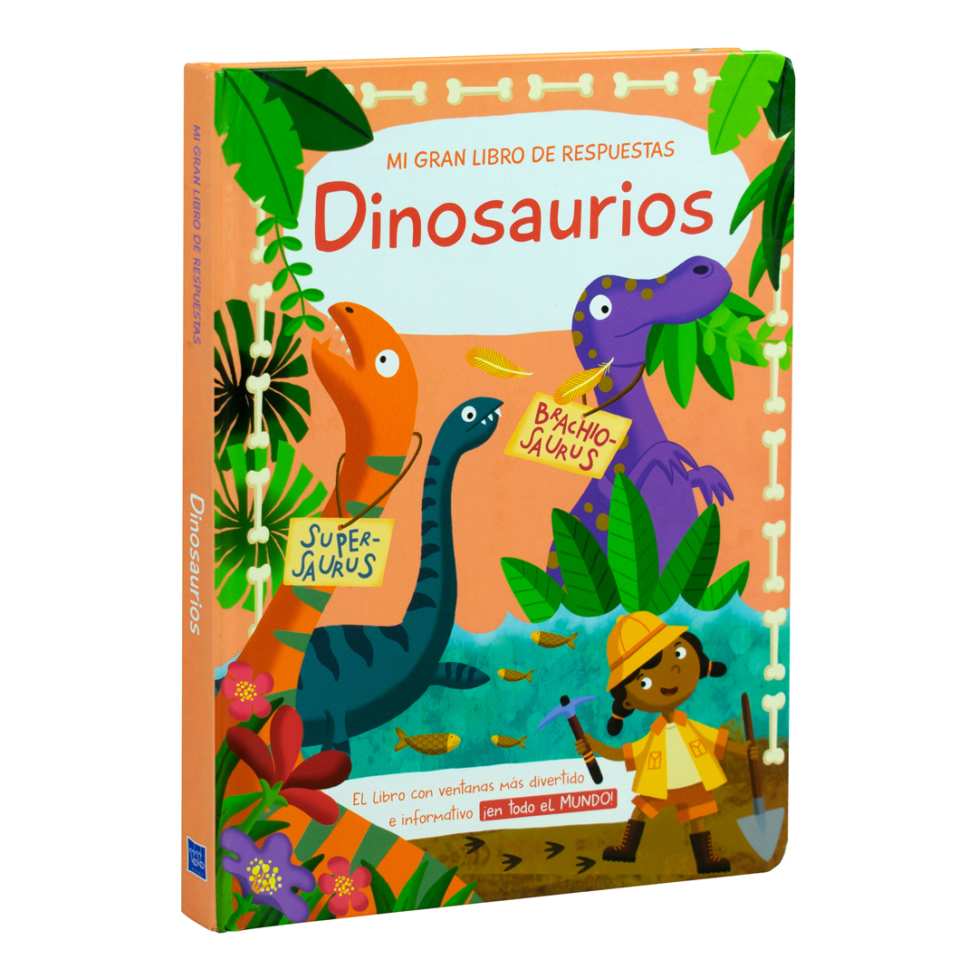 Libro infantil con ventanas Mi gran libro de respuestas Dinosaurios - 9789463346276