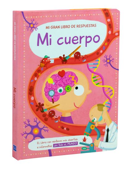 Libro infantil con ventanas Mi gran libro de respuestas Mi cuerpo - 9789463605342