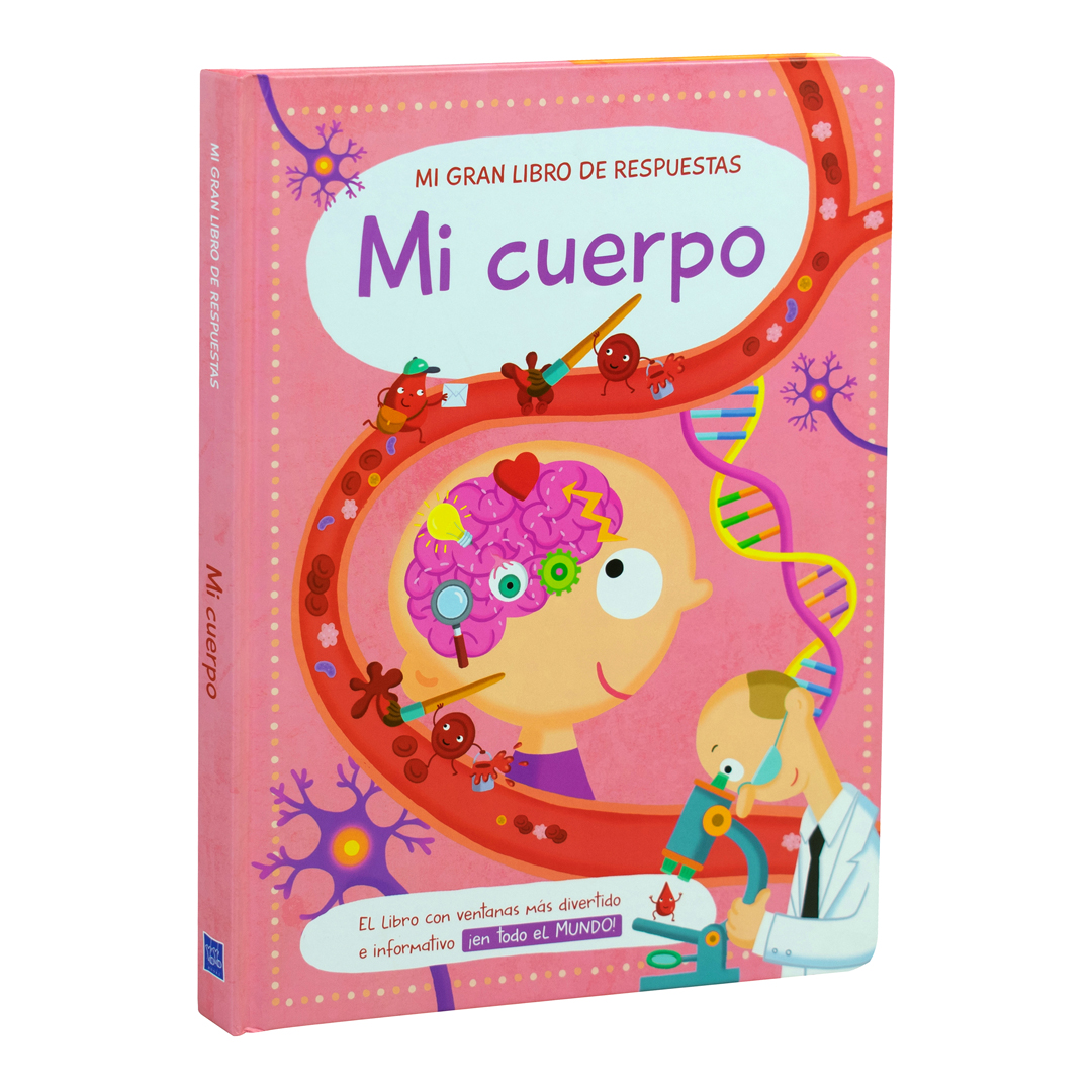 Libro infantil con ventanas Mi gran libro de respuestas Mi cuerpo - 9789463605342