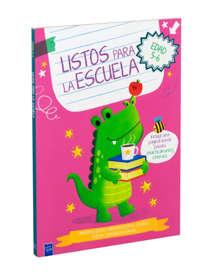 Libro infantil de actividades Listos para la escuela Edad 5-6 cocodrilo - 9789464768954