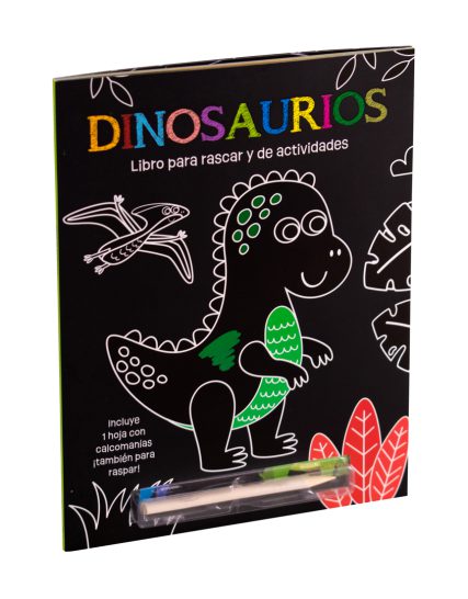Libro infantil para rascar con actividades Dinosaurios - 7508304671702