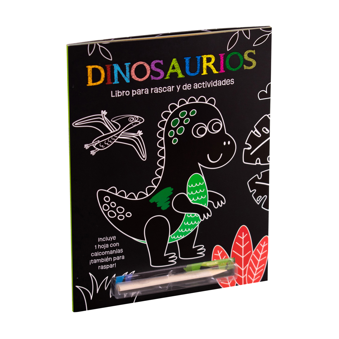 Libro infantil para rascar con actividades Dinosaurios - 7508304671702