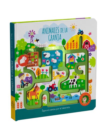Libro infantil sigue el camino por el laberinto Animales de la granja - 9786075772363