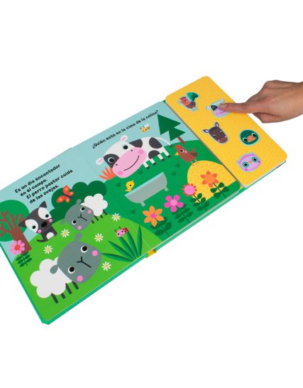 Libro infantil ¡Con cinco botones suavecitos! ¿Que animales viven en la granja - 9786075772493-1