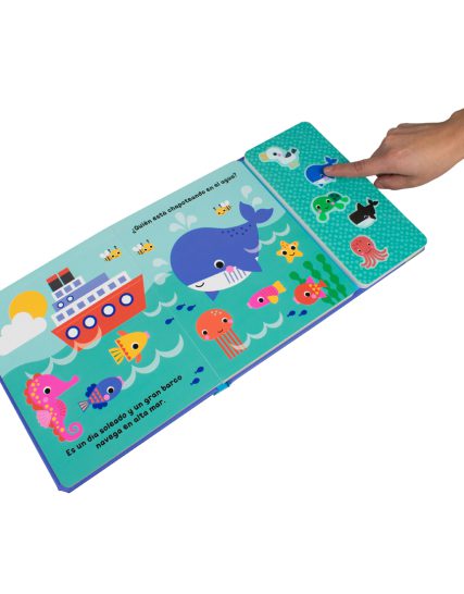 Libro infantil ¡Con cinco botones suavecitos! ¿Quiénes son esos animales marinos - 9786075772516-1