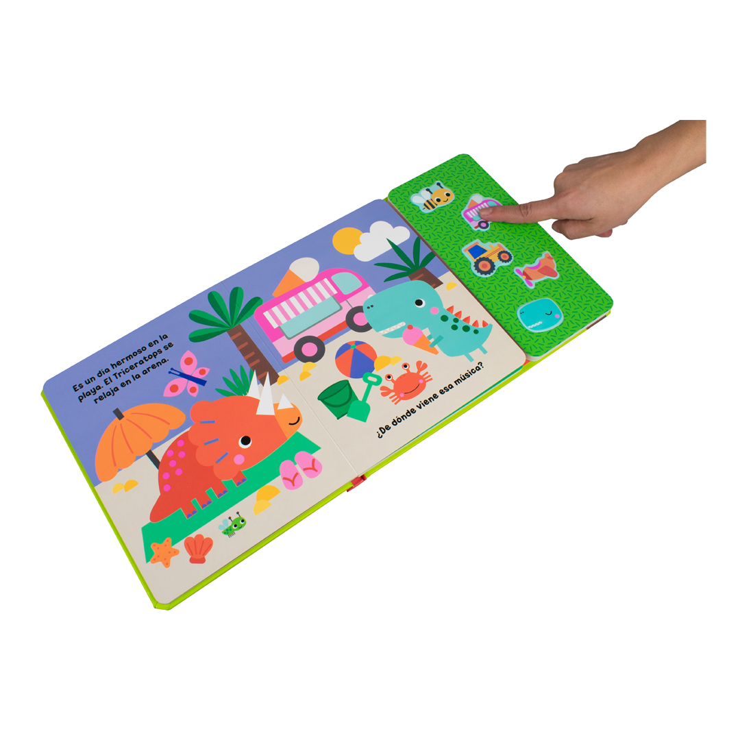 Libro infantil ¡Con cinco botones suavecitos! ¿Quiénes son esos dinosaurios - 9786075772486-1