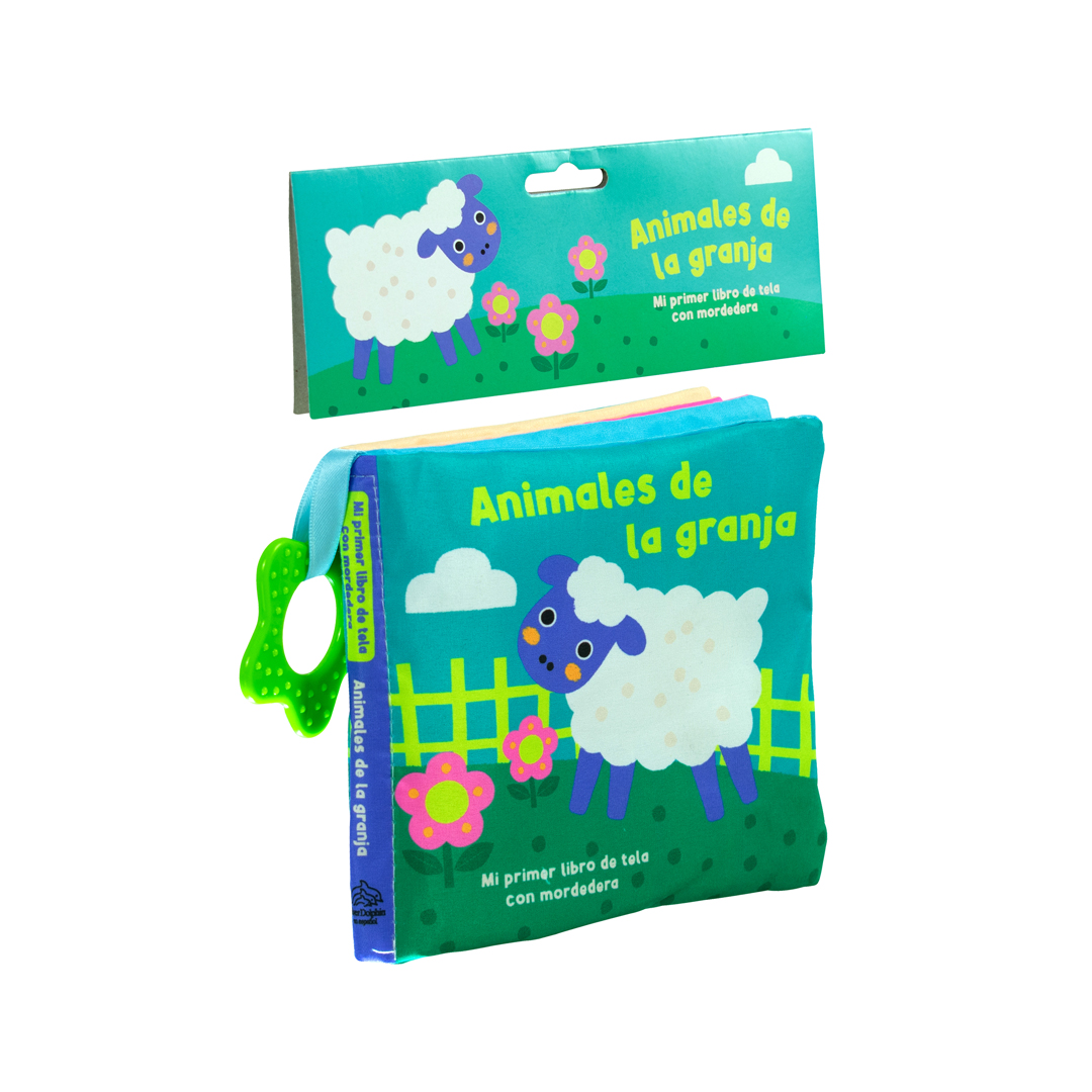 Libro para bebés Mi primer libro de tela con mordedera Animales de la granja - 9786075772912