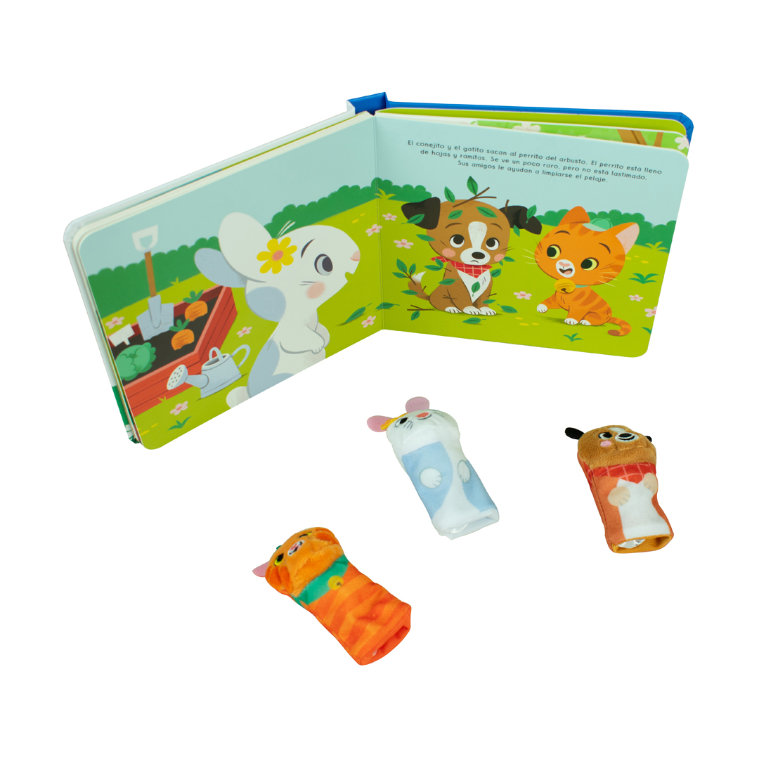 Cuento infantil Buenas noches mis 3 titeres de dedo Amigos bebés - 9789465057972-1