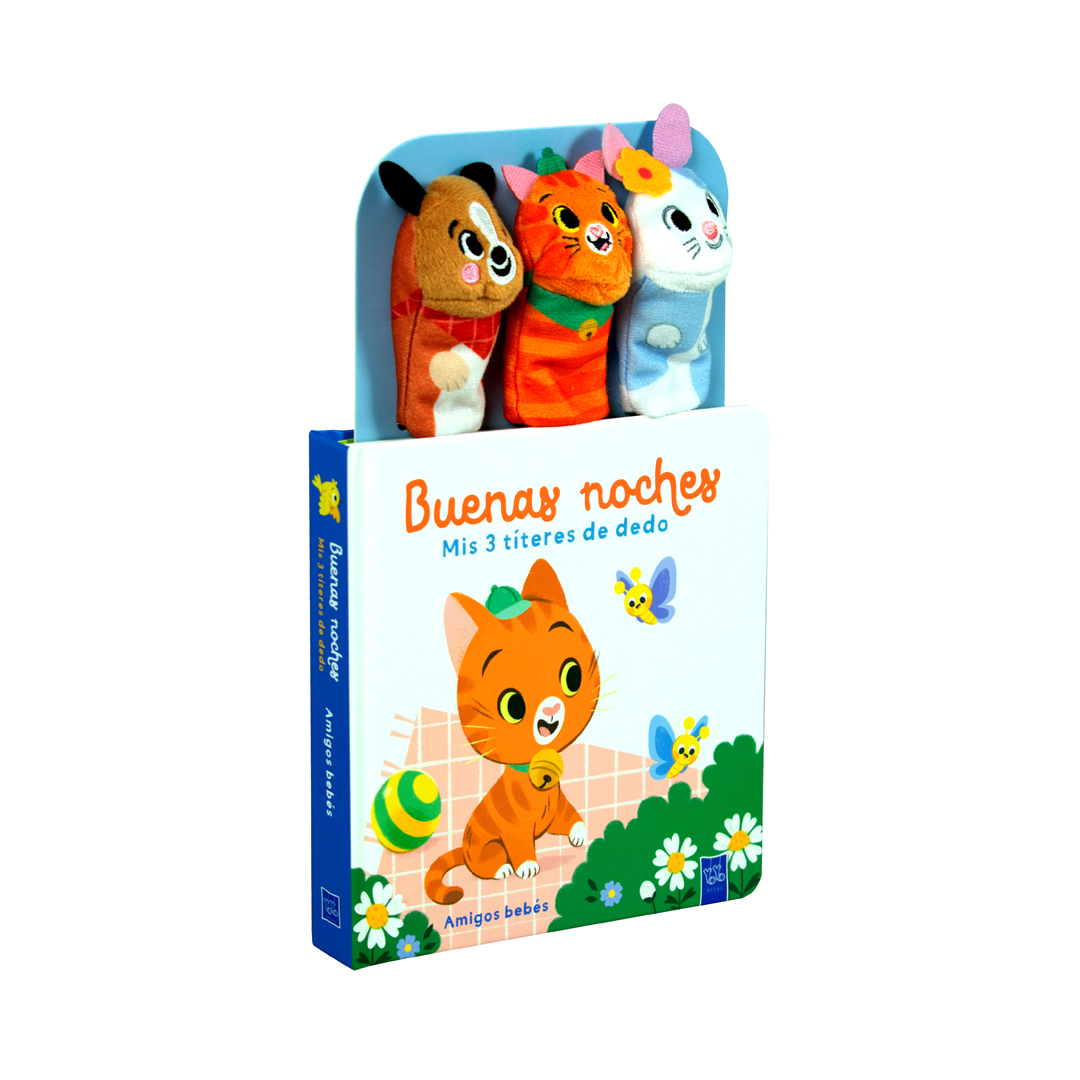 Cuento infantil Buenas noches mis 3 titeres de dedo Amigos bebés - 9789465057972