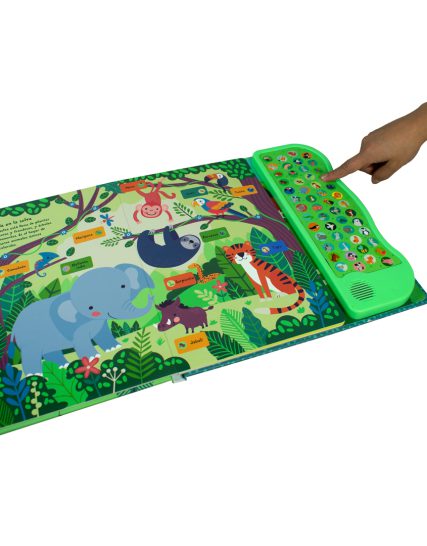 Libro infantil con botones 52 sonidos Nombres de los animales - 9786075772950-1