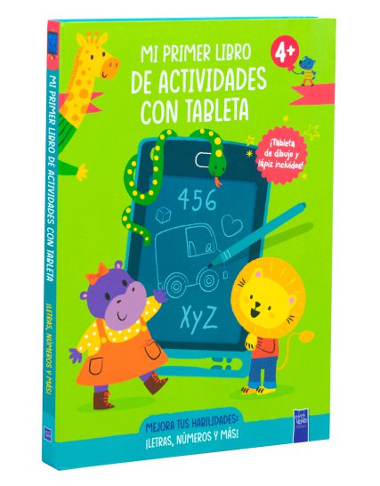 Libro infantil con tableta Mi primer libro de actividades con tableta 4+ ¡Letras, números y más! (Verde) - 9789465056890