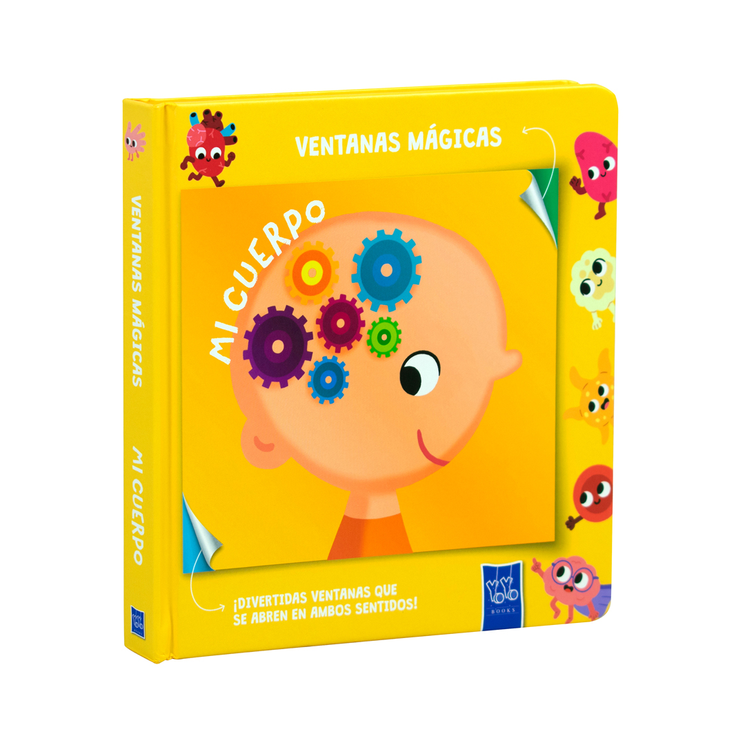 Libro infantil con ventanas Ventanas mágicas Mi cuerpo - 9789465056944