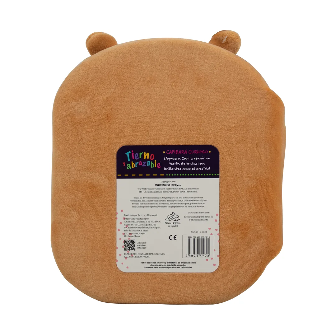 Cuento para bebés Tierno y abrazable Capibara Curioso - 9786075774046-3