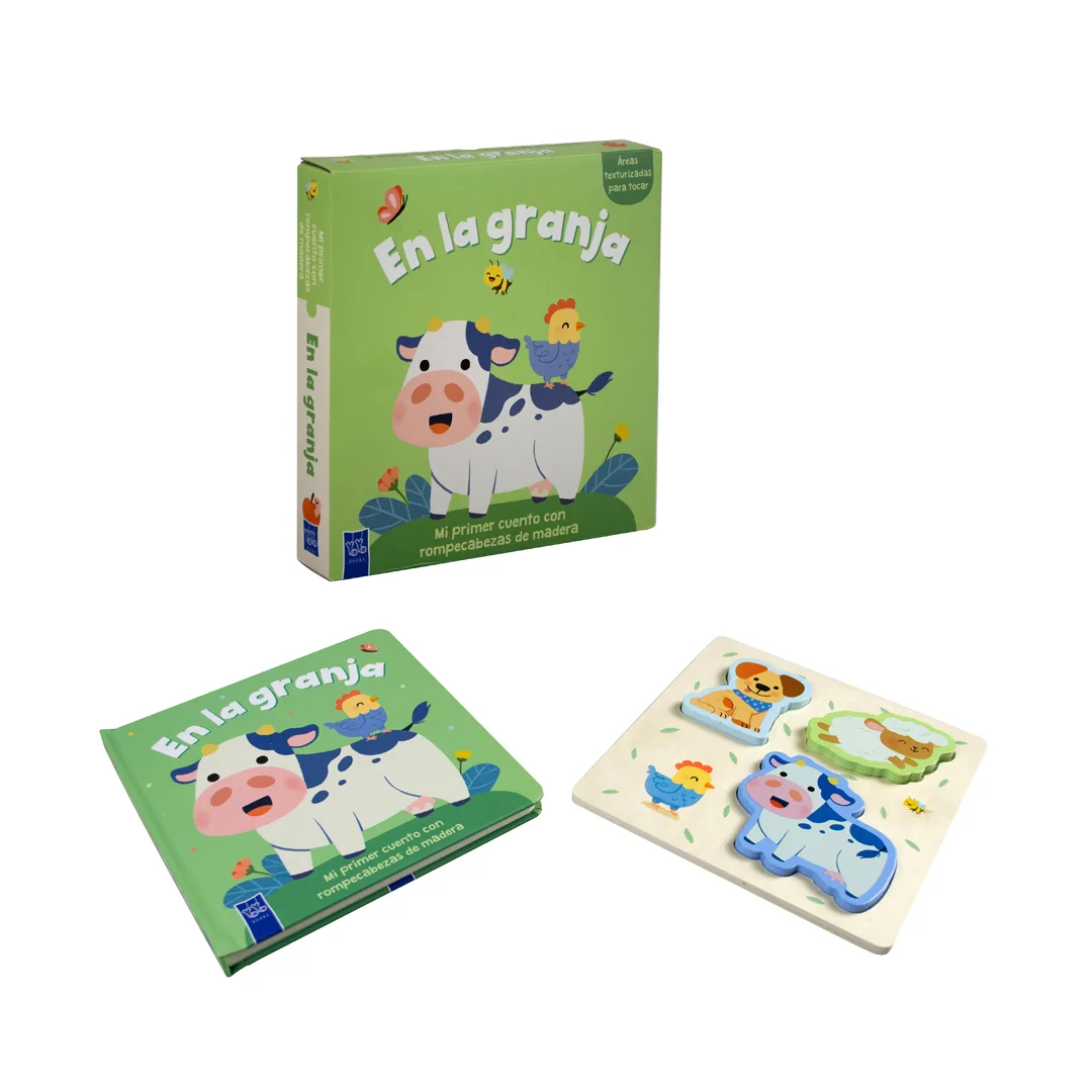 Libro Infantil Mi primer cuento con rompecabezas de madera En la granja - 9789465246581-5
