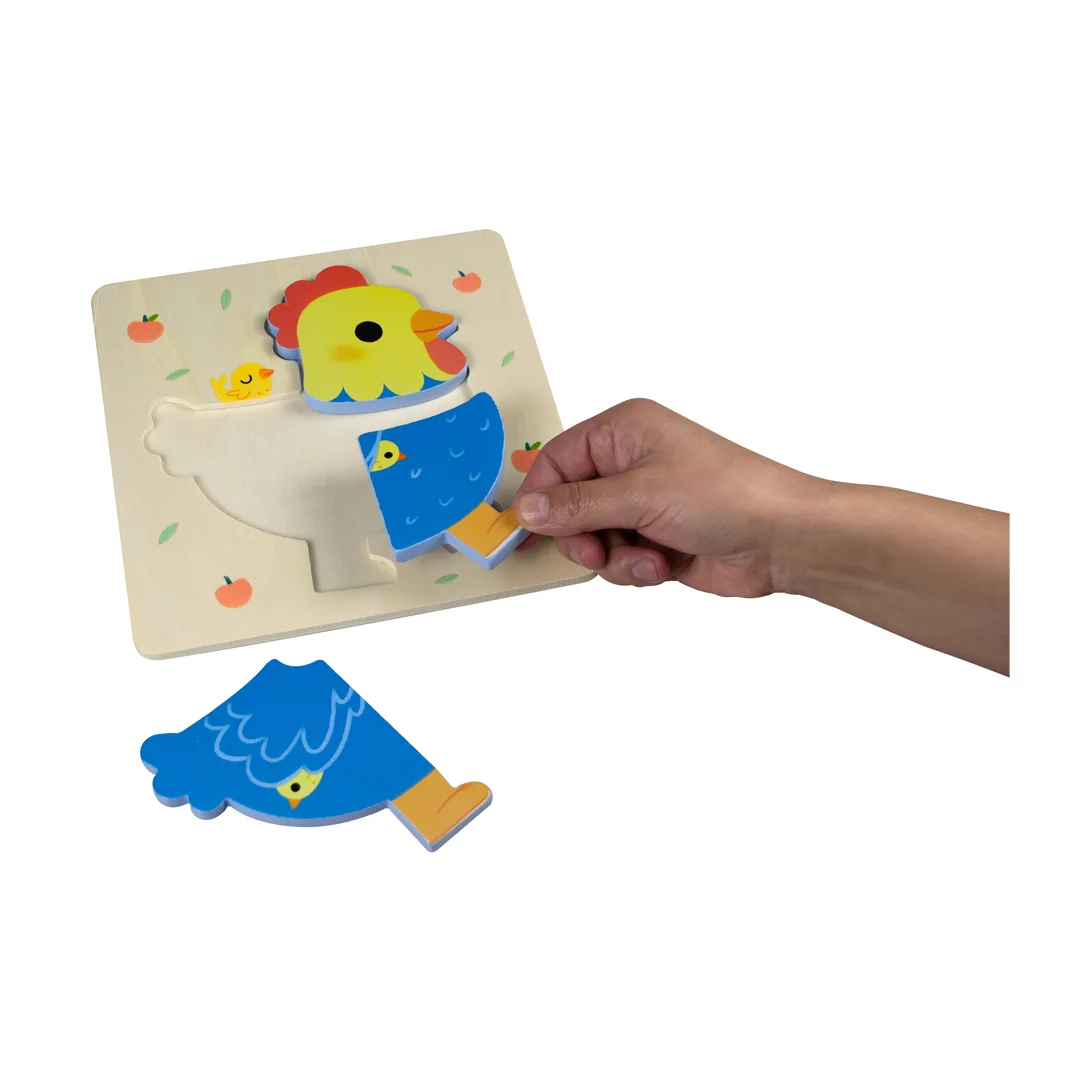 Libro Infantil Mi primer cuento con rompecabezas de madera Los amigos de la gallina - 9789465246604-4