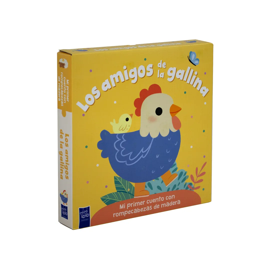 Libro Infantil Mi primer cuento con rompecabezas de madera Los amigos de la gallina - 9789465246604
