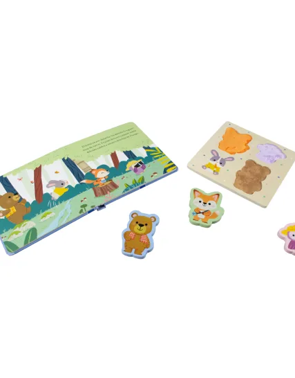Libro Infantil Mi primer cuento con rompecabezas de madera Los amigos del bosque - 9789465246598-1