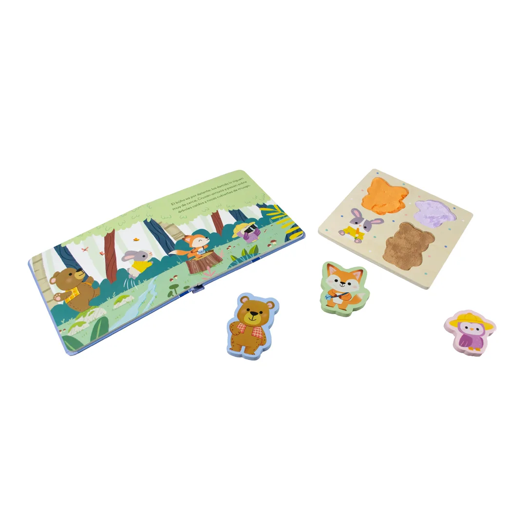 Libro Infantil Mi primer cuento con rompecabezas de madera Los amigos del bosque - 9789465246598-1