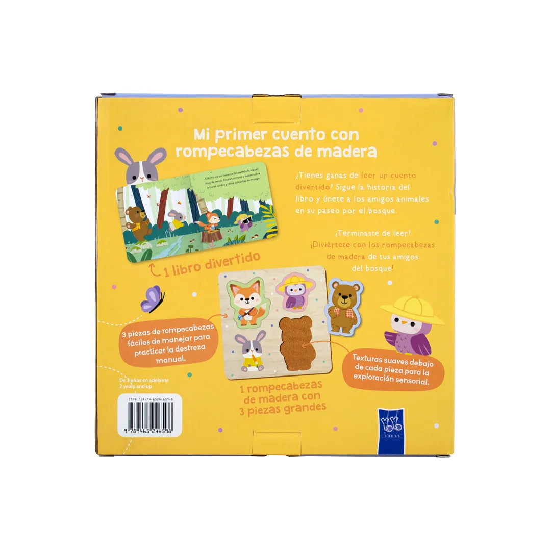 Libro Infantil Mi primer cuento con rompecabezas de madera Los amigos del bosque - 9789465246598-3