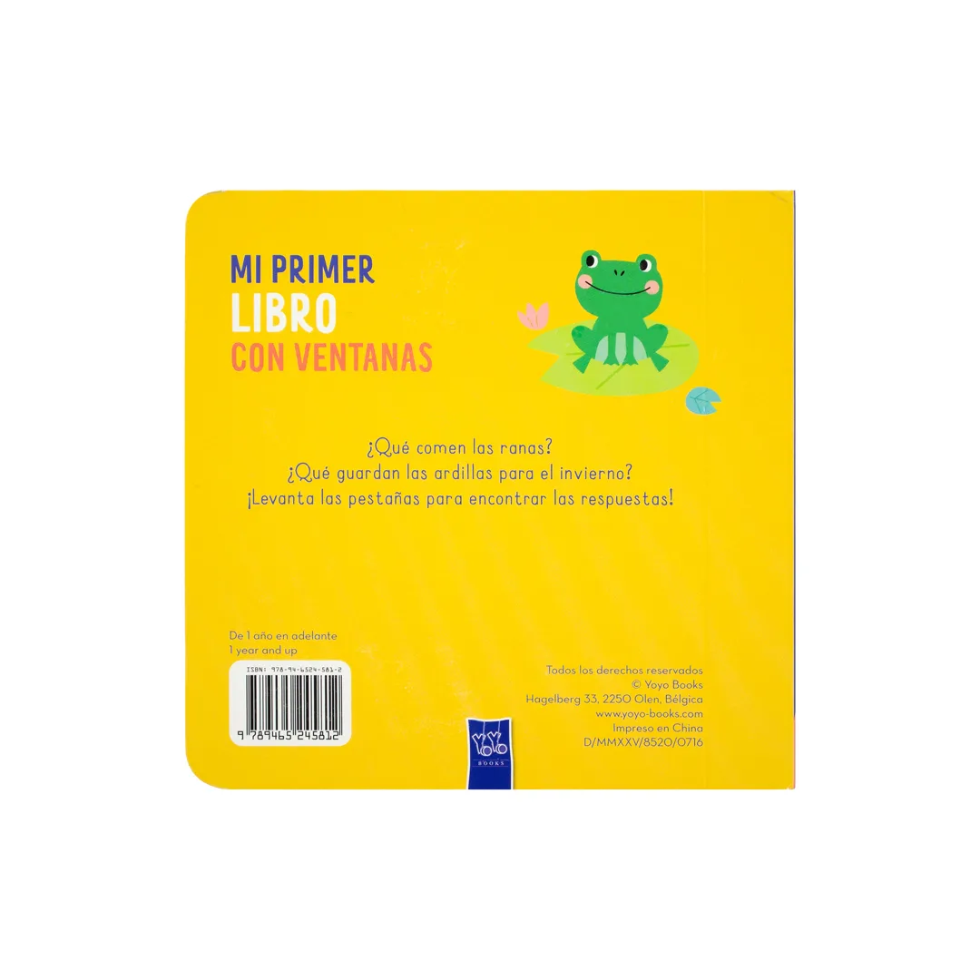 Libro Infantil Mi primer libro con ventanas Animales - 9789465245812-3