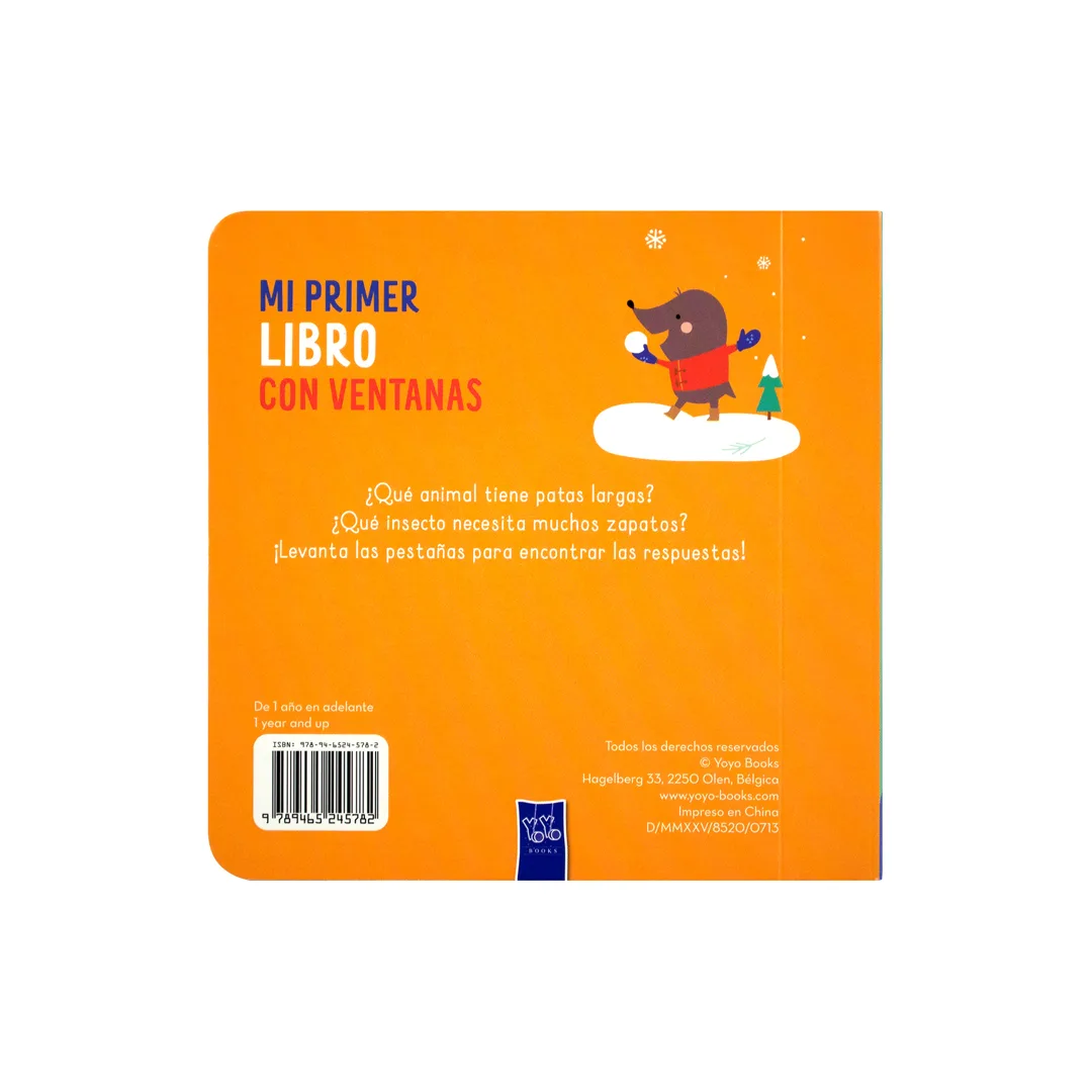 Libro Infantil Mi primer libro con ventanas Palabras - 9789465245782-3